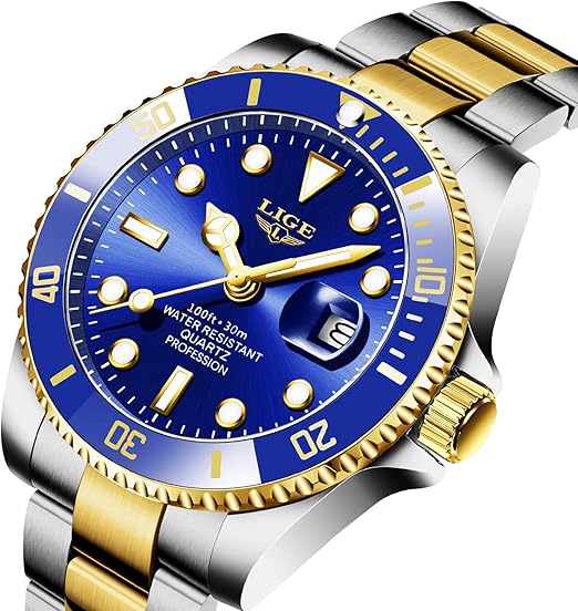 Relógio Lige Golden Blue