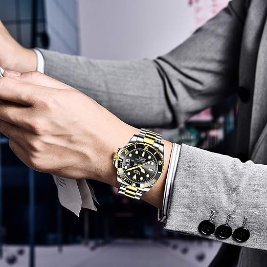 Relógio Lige Golden Black