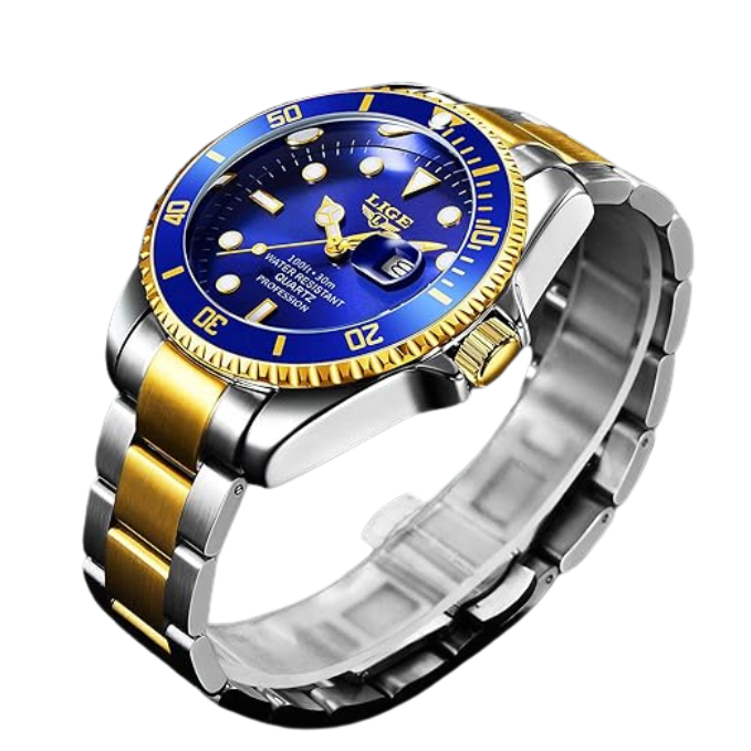 Relógio Lige Golden Blue