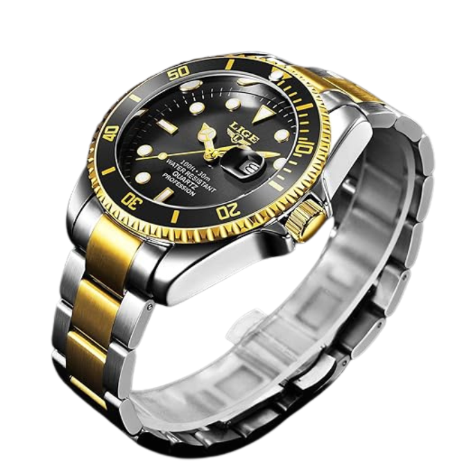 Relógio Lige Golden Black