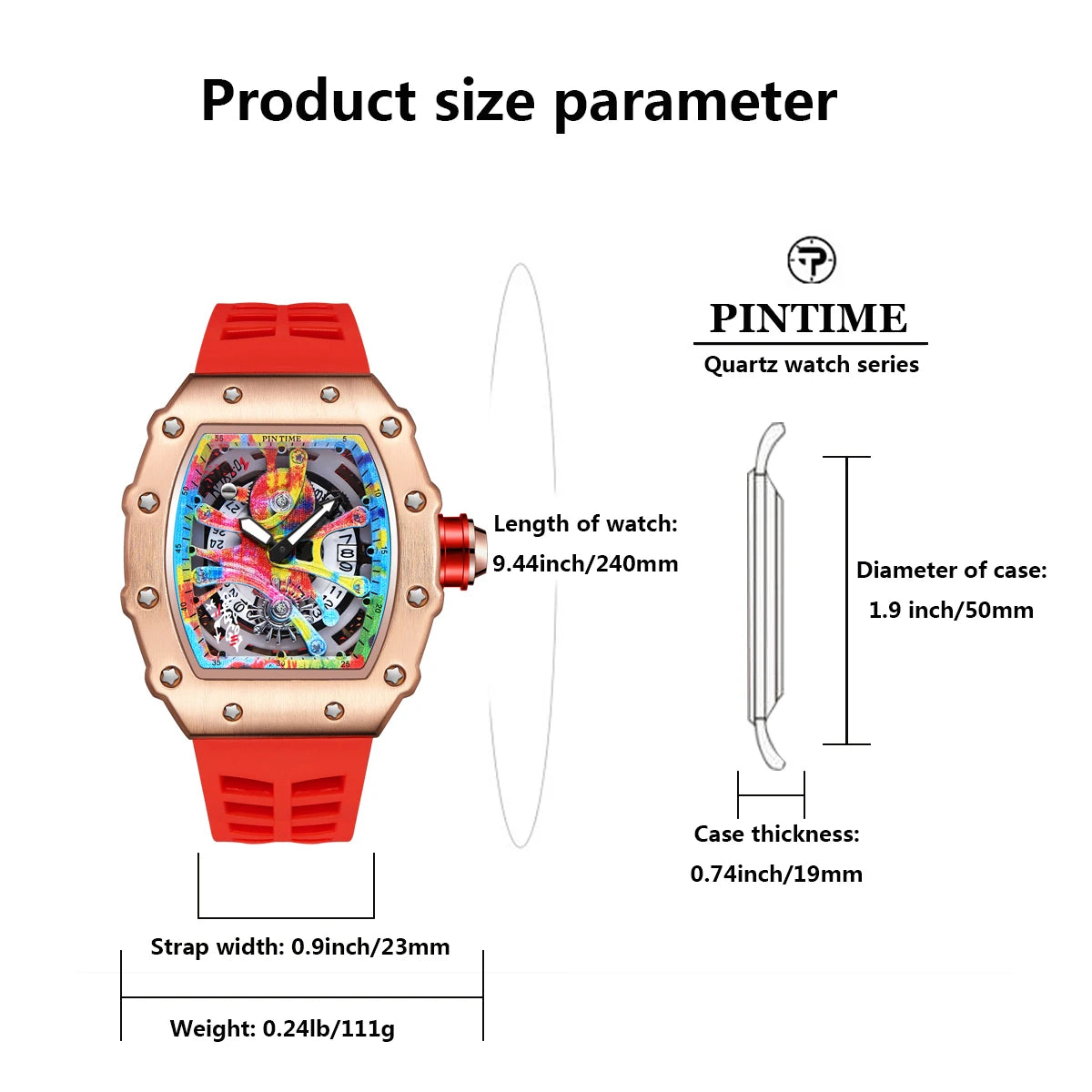 Relógio Corleone Sport Red